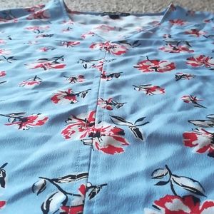 Hilary Radley Floral Blouse